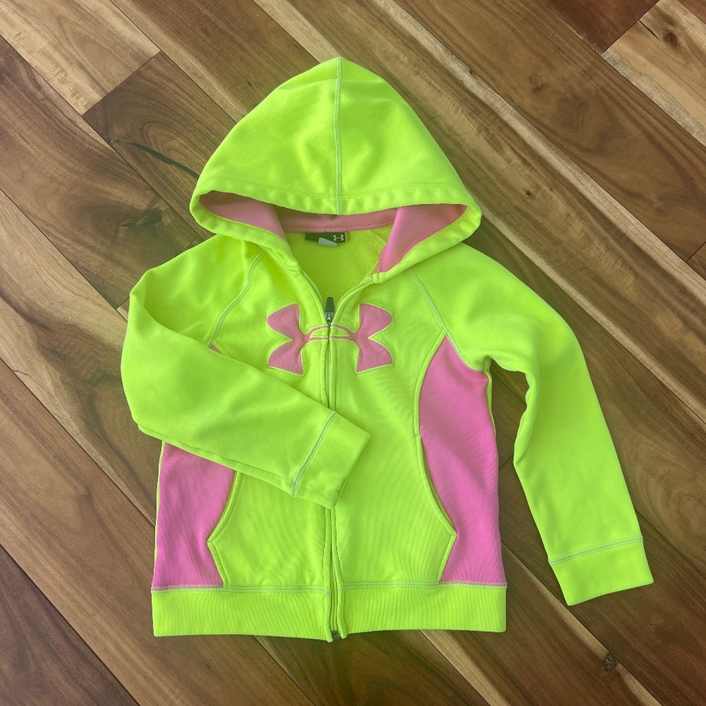 Under Armor Girls Full Zip Hoodie Size 6X